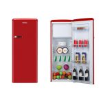 Amica KSR 364 150 R retro hladnjak 218 L – crveni, 144 cm